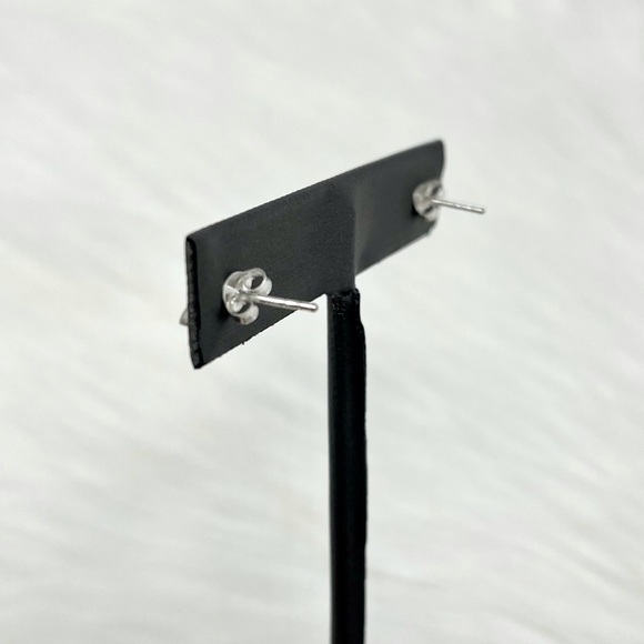 Sterling Silver Dolphin Stud Earrings - Picture 4 of 6